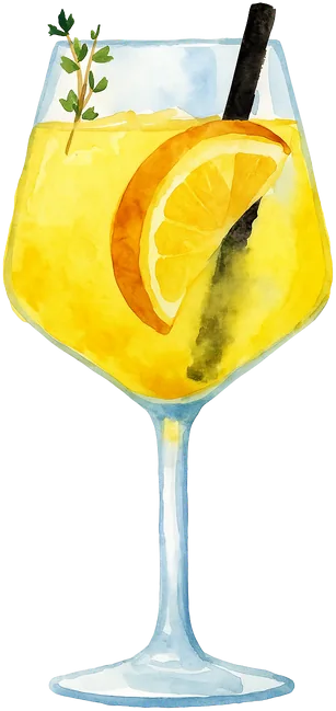 Il·lustració del còctel Palma Spritz