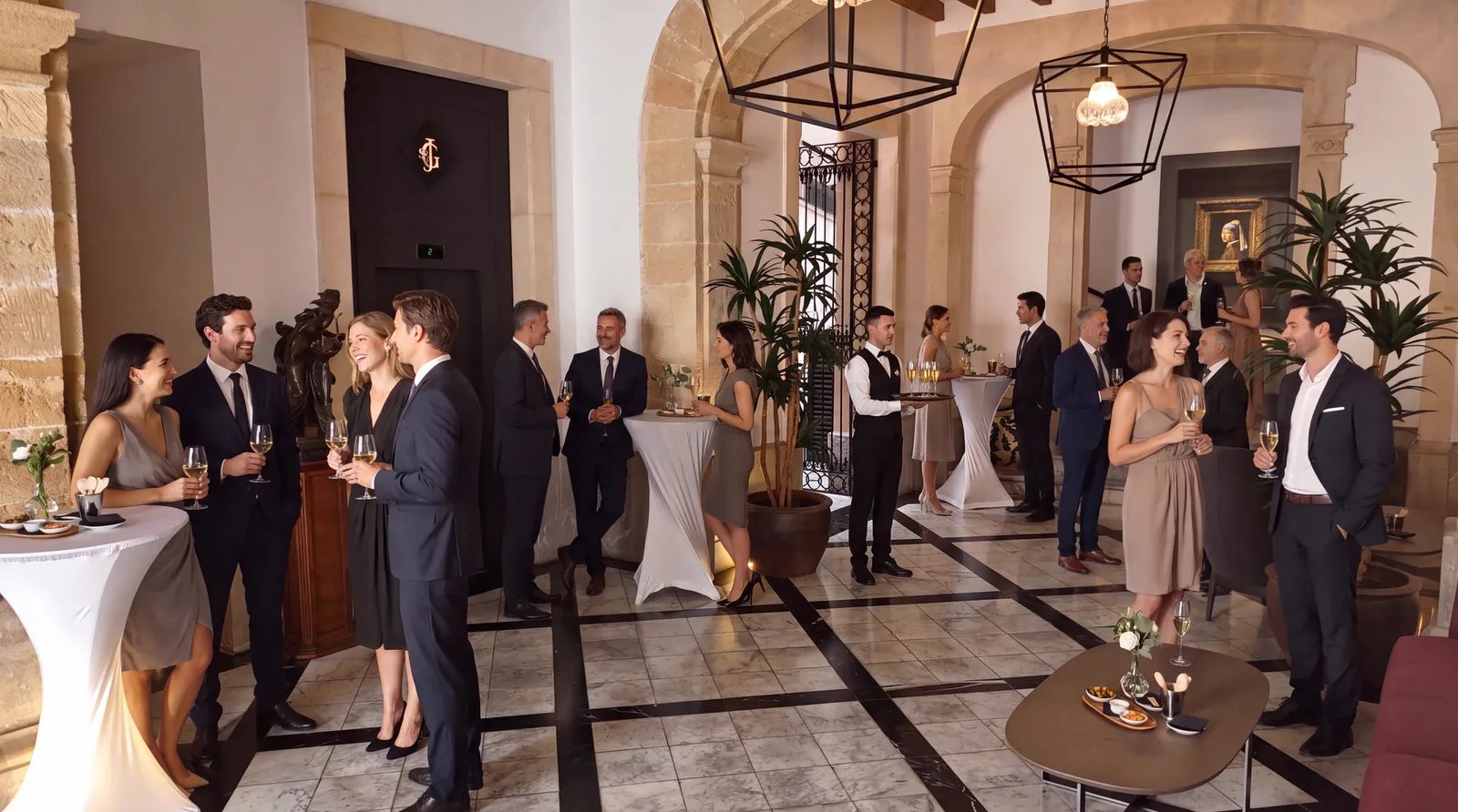 El lobby de l’Hotel Glòria de Sant Jaume